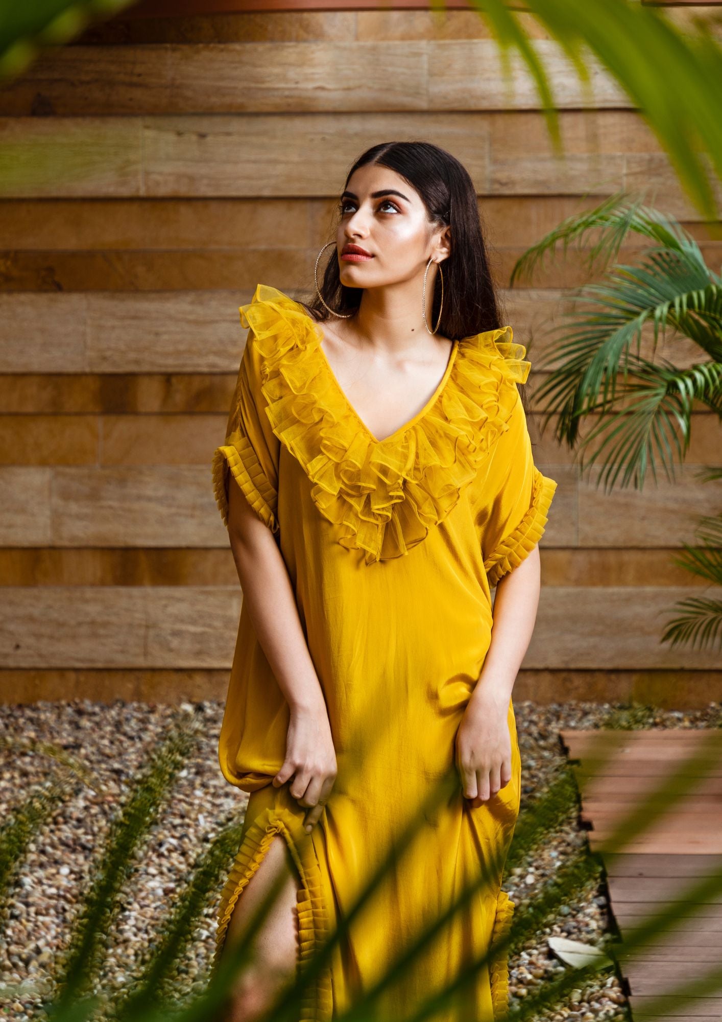 Scoop Sleeveless Chiffon Yellow Bridesmaid Dress – Sassymyprom